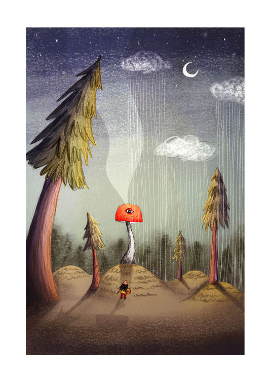 mystical-mushroom-art-print-childrens-illustration-maia-walczak