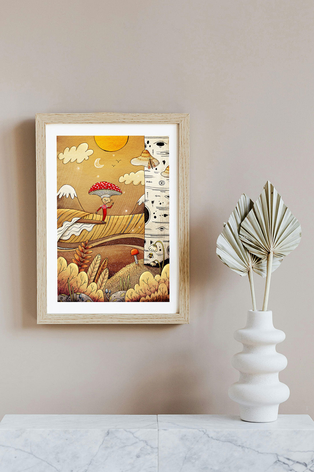 surf-art-print-mushroom-art-fly-agaric-print-cornwall-maia-walczak