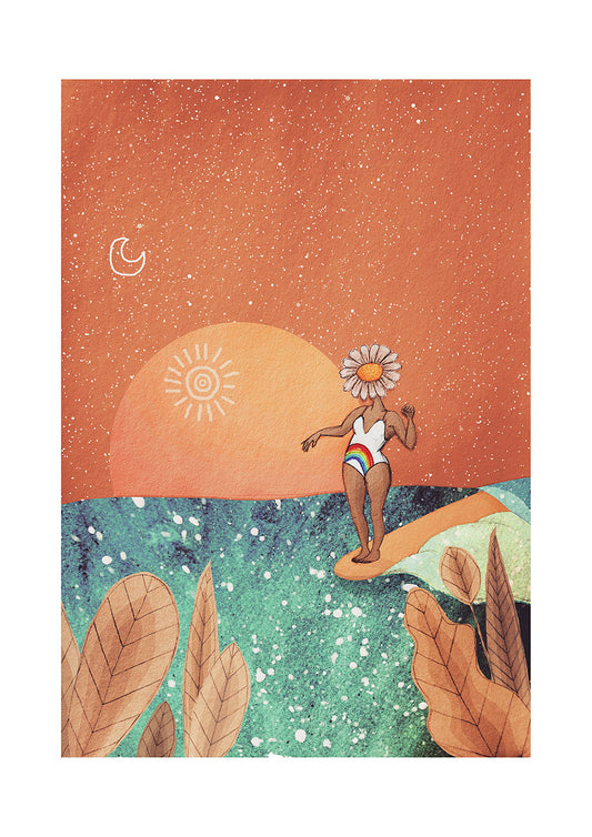 surfer-girl-art-print-surf-art-cornwall-maia-walczak