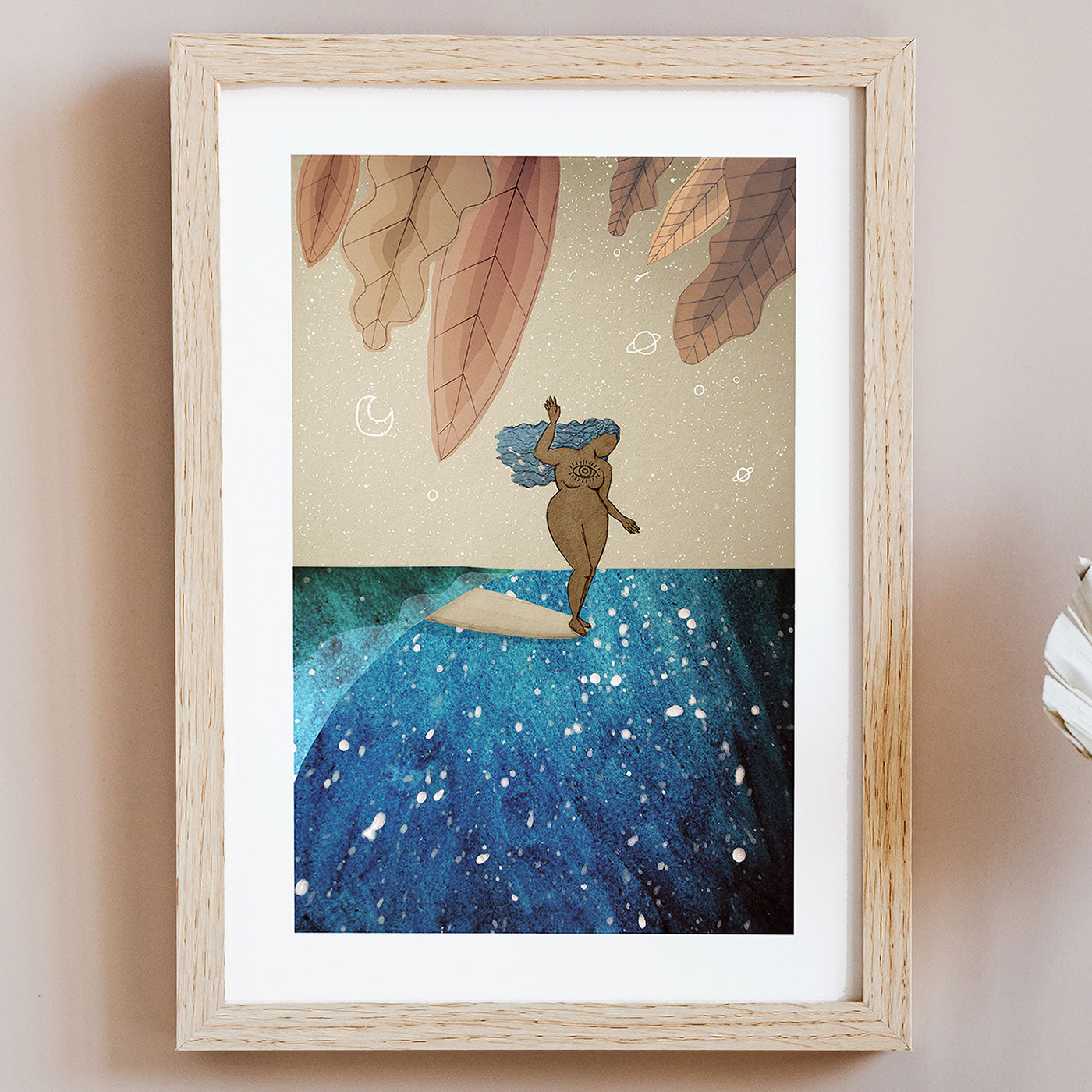 surfer-girl-art-print-surf-art-cornwall-maia-walczak