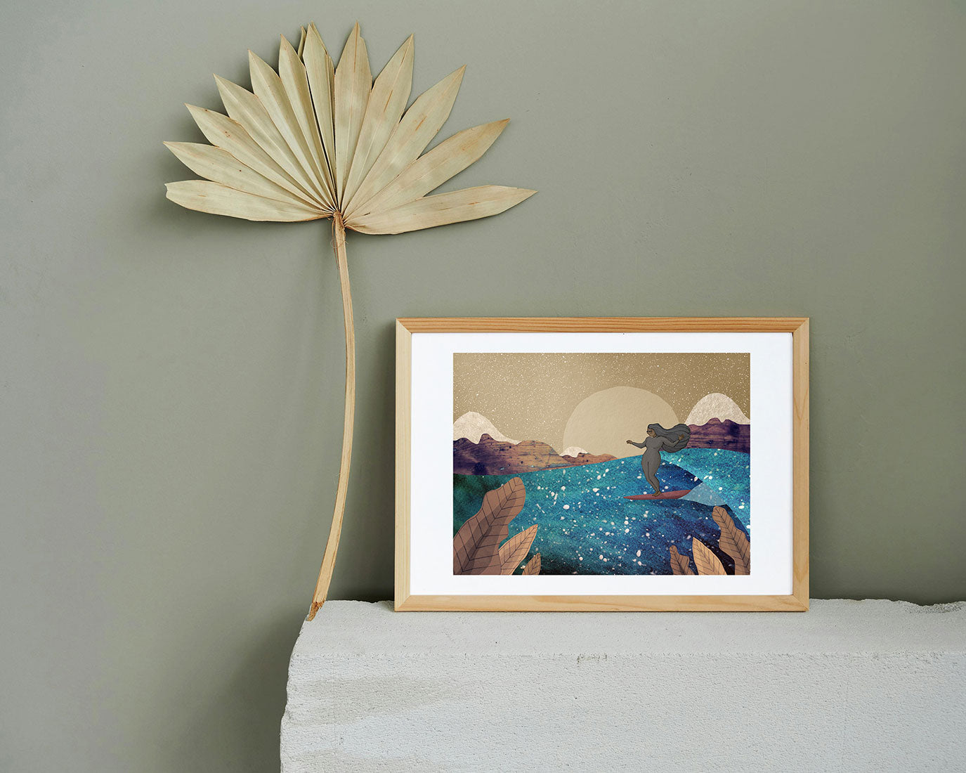 surfer-girl-art-print-surf-art-cornwall-maia-walczak