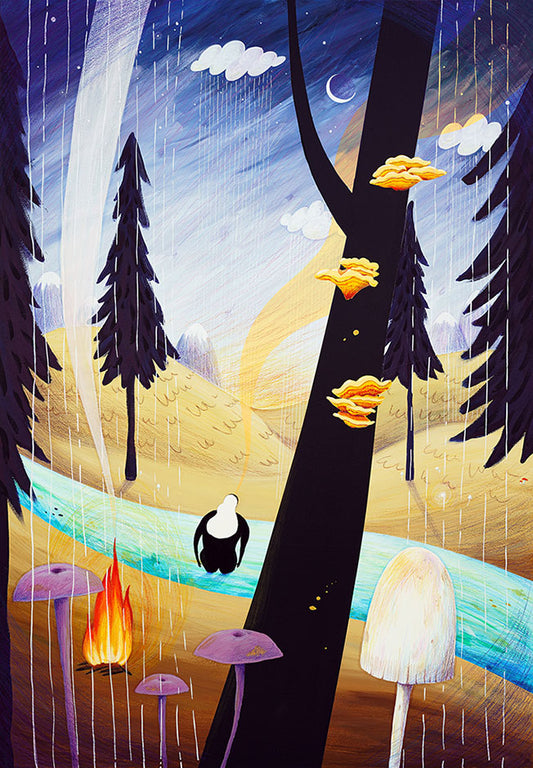 mushroom-art-nature-art-forest-art-spiritual-art-original-painting-cornwall-maia-walczak