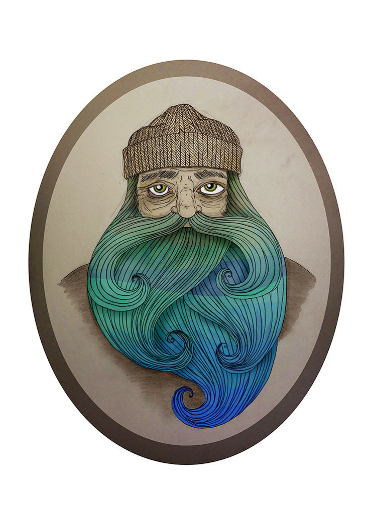 Beardy-Sailor-art-print-Maia-Walczak