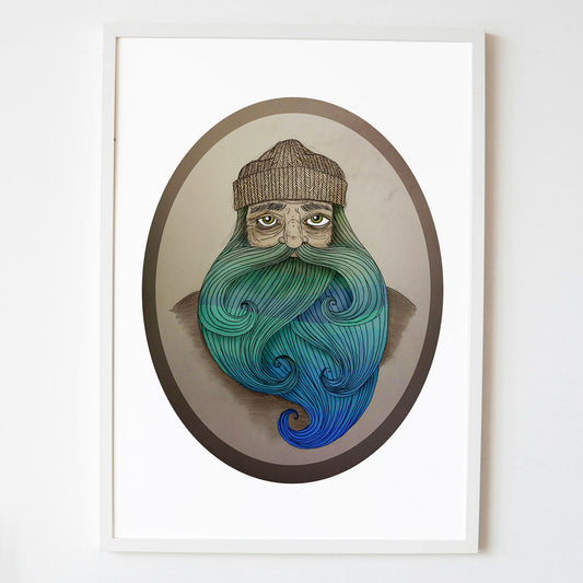 surf-art-print-bearded-sailor-Maia-Walczak