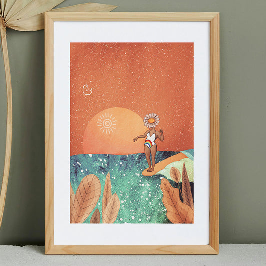 surfer-girl-art-print-surf-art-cornwall-maia-walczak