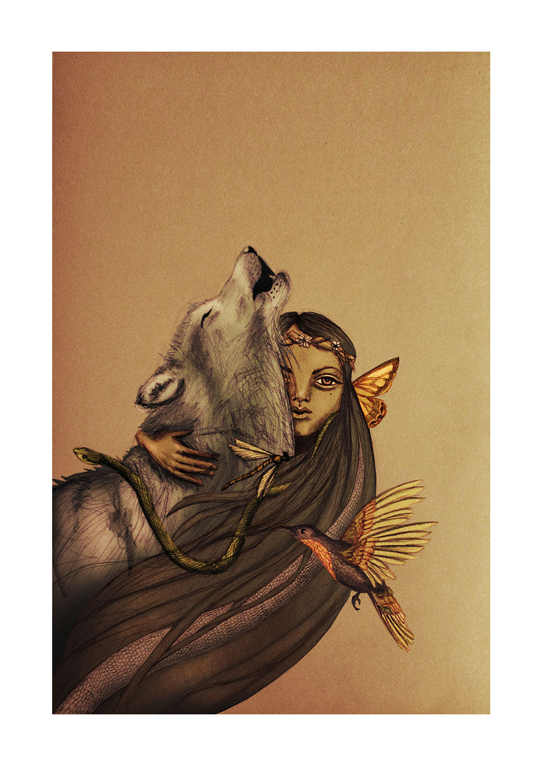 wild-woman-wolf-art-print-maia-walczak-cornwall