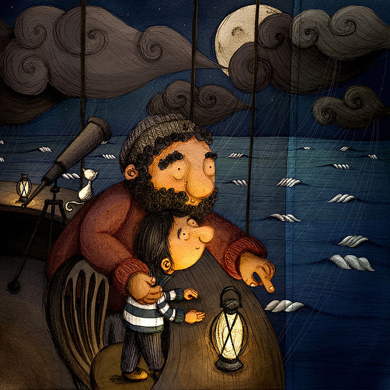 childrens-book-illustration-maia-walczak-cornwall-storm-watching