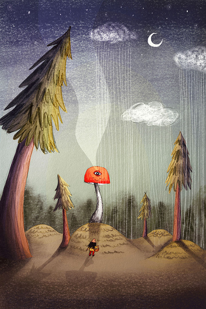 mushroom-art-print-childrens-illustration-maia-walczak