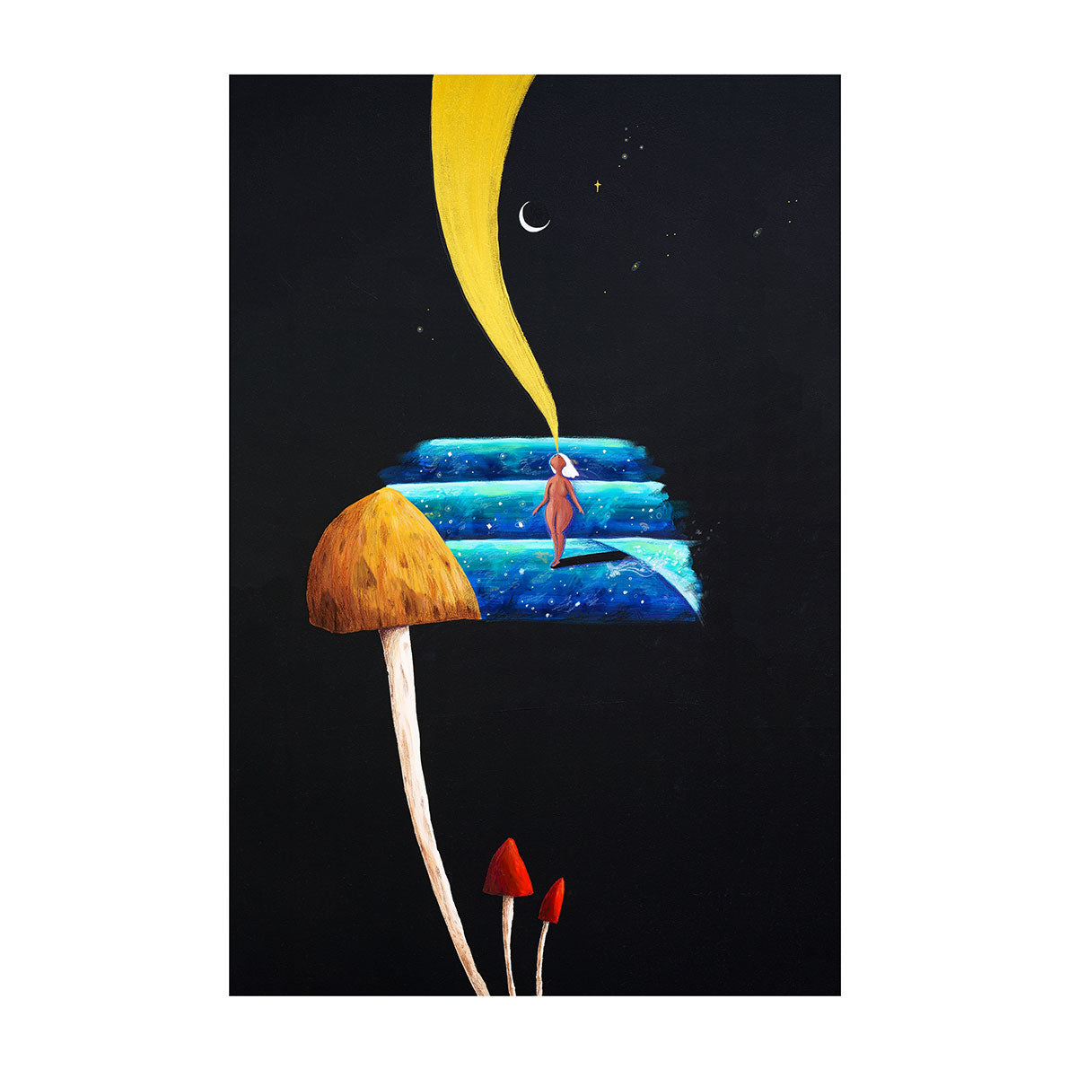 mushroom-art-surf-art-spiritual-art-card-maia-walczak