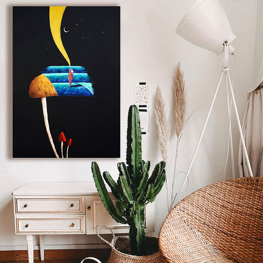 surf-art-mushroom-art-psychedelic-art-surf-girl-original-painting-cornwall-maia-walczak