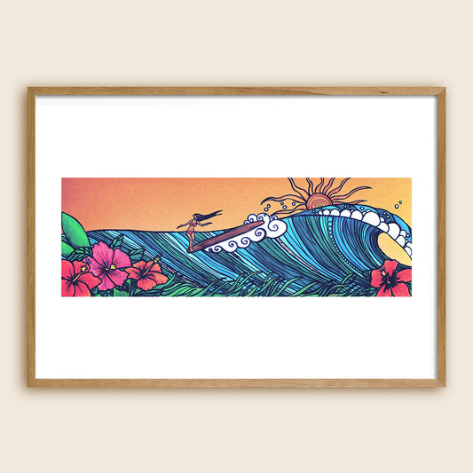 surf-art-print-surf-girl-cornwall-maia-walczak