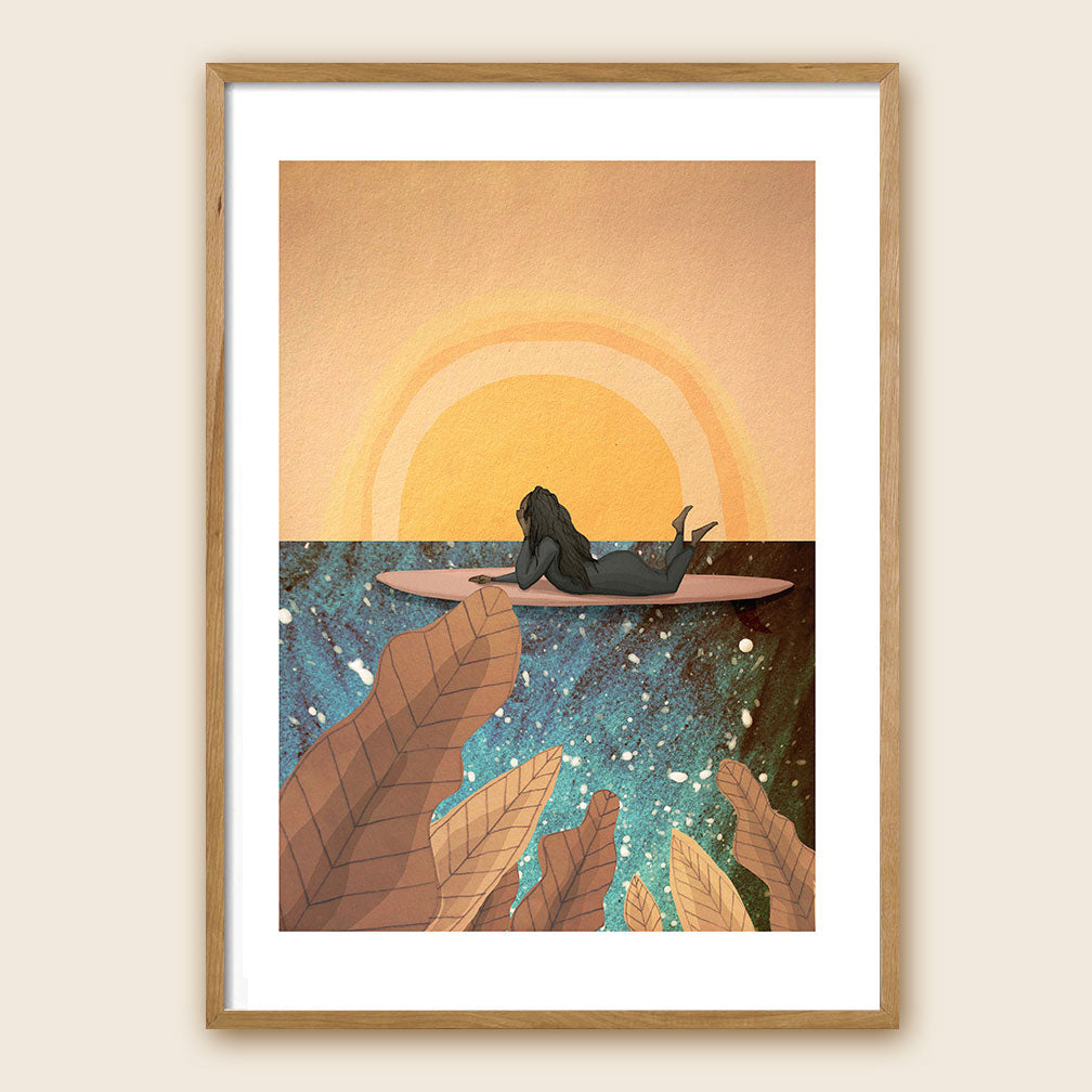 surf-art-print-surf-girl-cornwall-maia-walczak